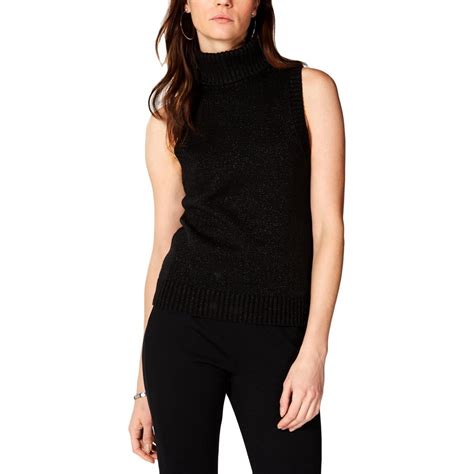 michael kors sleeveless turtleneck sweater with belt|Michael Kors Collection Sleeveless Turtleneck Sweater.